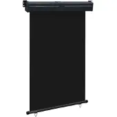 vidaXL Store latéral de balcon 125x250 cm noir