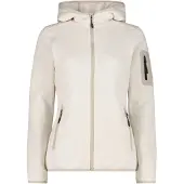 CMP Polaire à capuche épaisse en maille chinée femme Knit-Tech