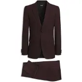 BOSS Costume Slim en laine vierge à micro motif