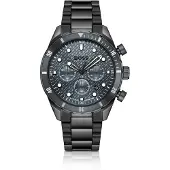 BOSS Chronomatix montre en acier plaqué noir à cadran monogrammé