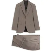 BOSS Costume trois pièces Regular en sergé de laine vierge