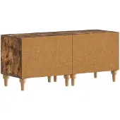 vidaXL Meuble TV en bois imitation chêne fumé