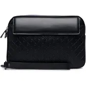 Calvin Klein Sac à bandoulière 'REFINED EMBLEM MIX POUCH BORSA' noir