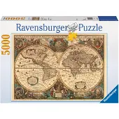 Ravensburger Puzzle Mappemonde antique - 5000 pièces