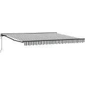 vidaXL Cadre d'auvent anthracite et blanc 400 x 300 cm