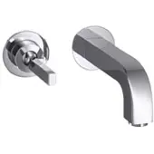 Axor Mitigeur monocommande pour lavabo AXOR CITTERIO DN 15 encastré avec rosace et bec 225mm chromé