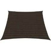 vidaXL Voile d'ombrage 160 g/m² Marron 3/4x2 m PEHD