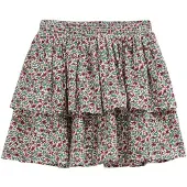We fashion Jupe vert / rouge / rouge foncé / blanc