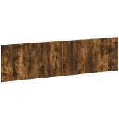 vidaXL Tête de lit murale BREDA, bois imitation chêne fumé