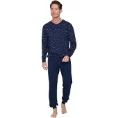 Pastunette Pyjama long bleu foncé