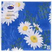 Duni 20 SERVIETTEN 33X33 DAISY BLUE