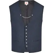 Spieth & Wensky Gilet folklorique bleu foncé