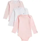 Tommy Hilfiger Boîte Cadeau - 3 Pack Body m/l - Fantaisie RoseRO - - 68 - Body M/L