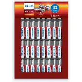 Philips 1x40 Power pile alcaline Aa Vorteilspa - Pile