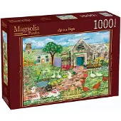 Magnolia puzzle ferme 1000 pièces - puzzle coloré amusant