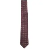 BOSS Cravate en jacquard de soie à micro-motif
