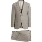 BOSS Costume Slim deux pièces en laine italienne à carreaux