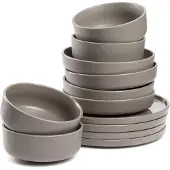 Leonardo Vaisselle Leonardo Roma Taupe (12-pièces)