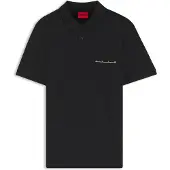 HUGO Polo en piqué de coton avec logo