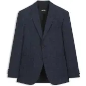 BOSS Veste de costume Regular en laine mélangée à motif