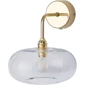 Ebb & Flow Horizon Applique Murale Shiny Gold | Clear E14IP20