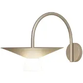 Estiluz Belt Applique Champagne | Metal shade Ø350mm + Glass shade | Push