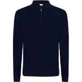 Pierre Cardin Modern Fit Troyer bleu, Faux uni