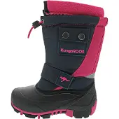Kangaroos Bottes de neige 'Bean II' bleu marine / rose