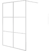 vidaXL Cabine de douche à l'italienne 140x195 cm verre ESG transparent couleur argent