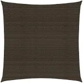 vidaXL Voile d'ombrage 160 g/m² Marron 3x3 m PEHD