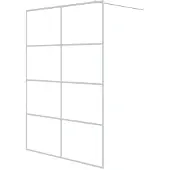 vidaXL Paroi de douche pour passage piétonnier blanc 140x195 cm ESG-verre clair