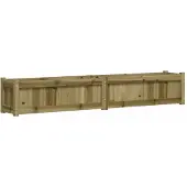 vidaXL Jardinière 180x31x31 cm bois de pin imprégné