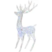 vidaXL Renne LED XXL acrylique Décoration de Noël 250 LED 180 cm Multicolore