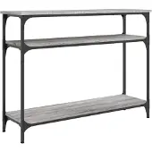 vidaXL Table console sonoma gris 100x29x75 cm bois d'ingénierie