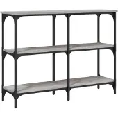 vidaXL Table console sonoma gris 100x29x75 cm bois d'ingénierie