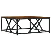 vidaXL Table basse chêne fumé 70x70x30 cm Bois composite
