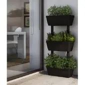 vidaXL Jardinières 6 Pcs 100 Cm Anthracite