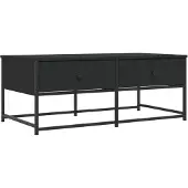 vidaXL Table basse noire 100x51x40 cm Bois composite