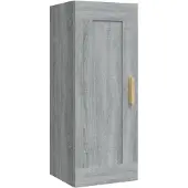 vidaXL Armoire murale Sonoma gris 35x34x90 cm Bois d'ingénierie
