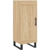 vidaXL Sideboard Chêne Sonoma 34,5x34x90 cm Matériau dérivé du bois