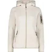 CMP Polaire à capuche épaisse en maille chinée femme Knit-Tech