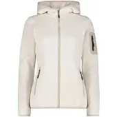 CMP Polaire à capuche épaisse en maille chinée femme Knit-Tech
