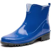 Ladeheid Bottes courtes en caoutchouc pour femmes LA-930 (bleu, 39)