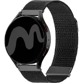 IMoshion Bracelet magnétique milanais - Connexion universelle 18 mm - Noir