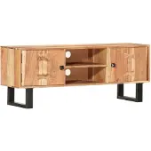 vidaXL Meuble TV 118 x 30 x 45 cm bois massif acacia