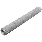 vidaXL Grillage Acier galvanisé 25x0,75 m Argenté