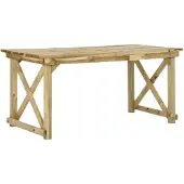vidaXL Table de jardin 160x79x75 cm bois