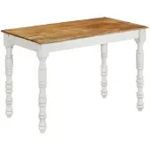 vidaXL Esstisch 110x60x76 cm Massivholz Mango