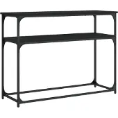 vidaXL Table console noir 100x35,5x75 cm bois d'ingénierie
