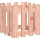 vidaXL Jardinière avec design de clôture 40x40x40 cm Douglas massif
